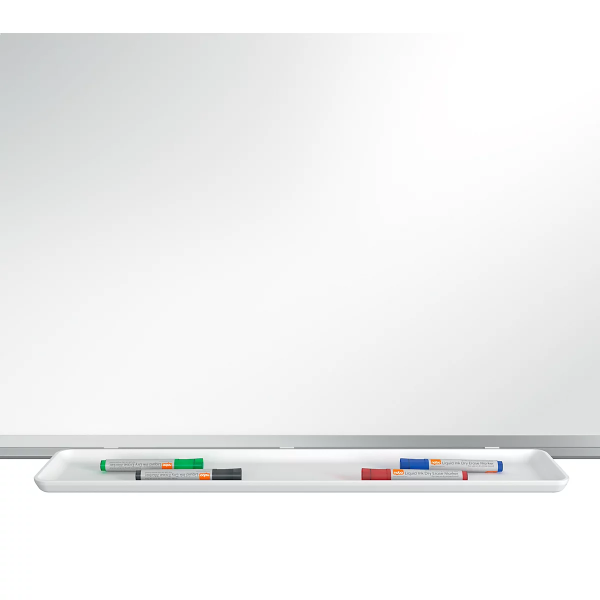 Tableau blanc Premium Plus nobo - cadre alu - émaillé - l. 1200 x H 900 mm - avec auget