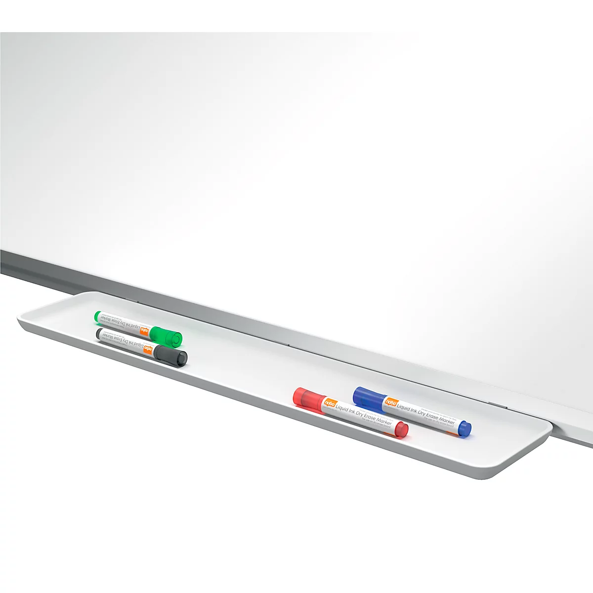 Tableau blanc Premium Plus nobo - cadre alu - émaillé - l. 1200 x H 900 mm - avec auget