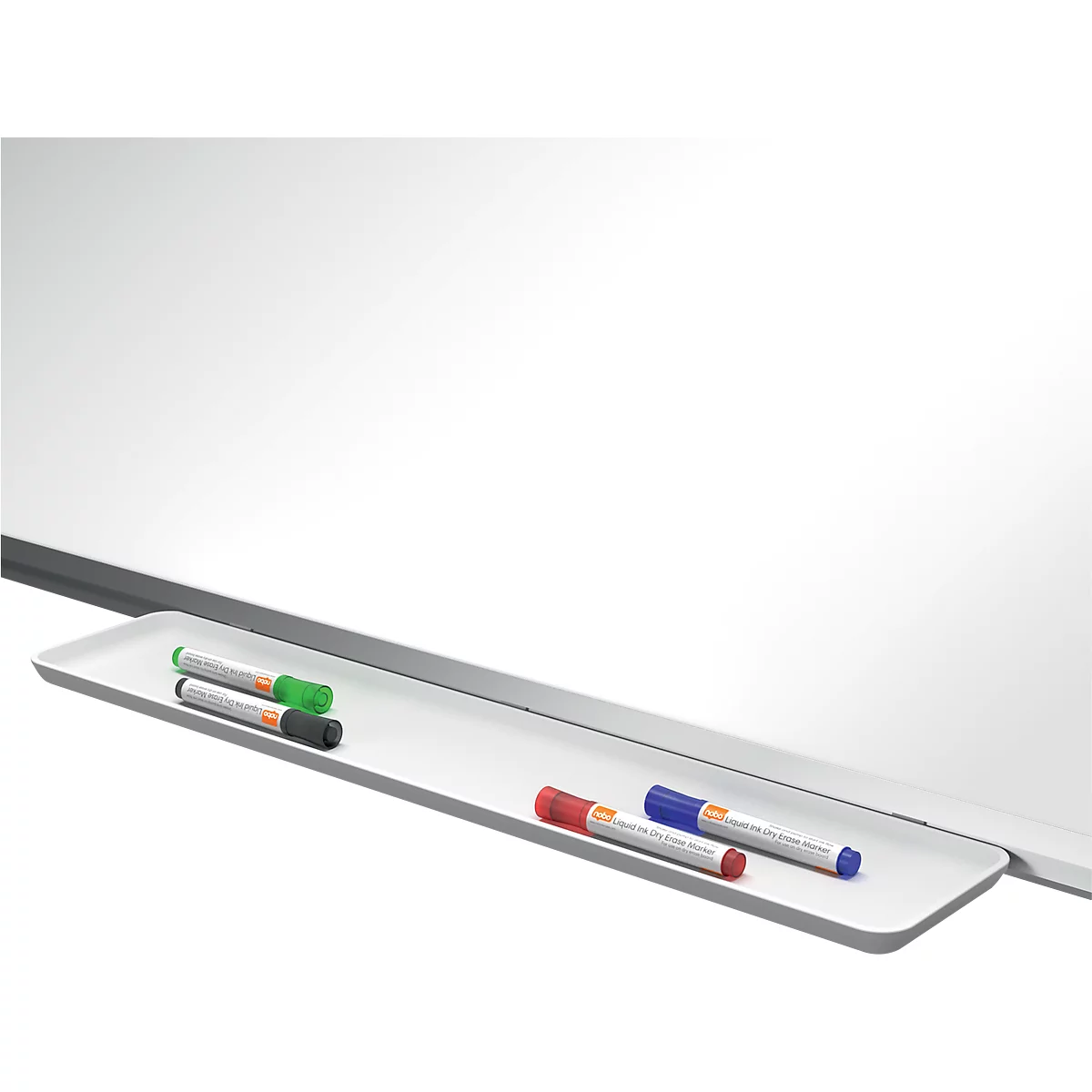 Tableau blanc Premium Plus nobo - cadre alu - surface Nano Clean - l. 1800 x H 900 mm - avec auget