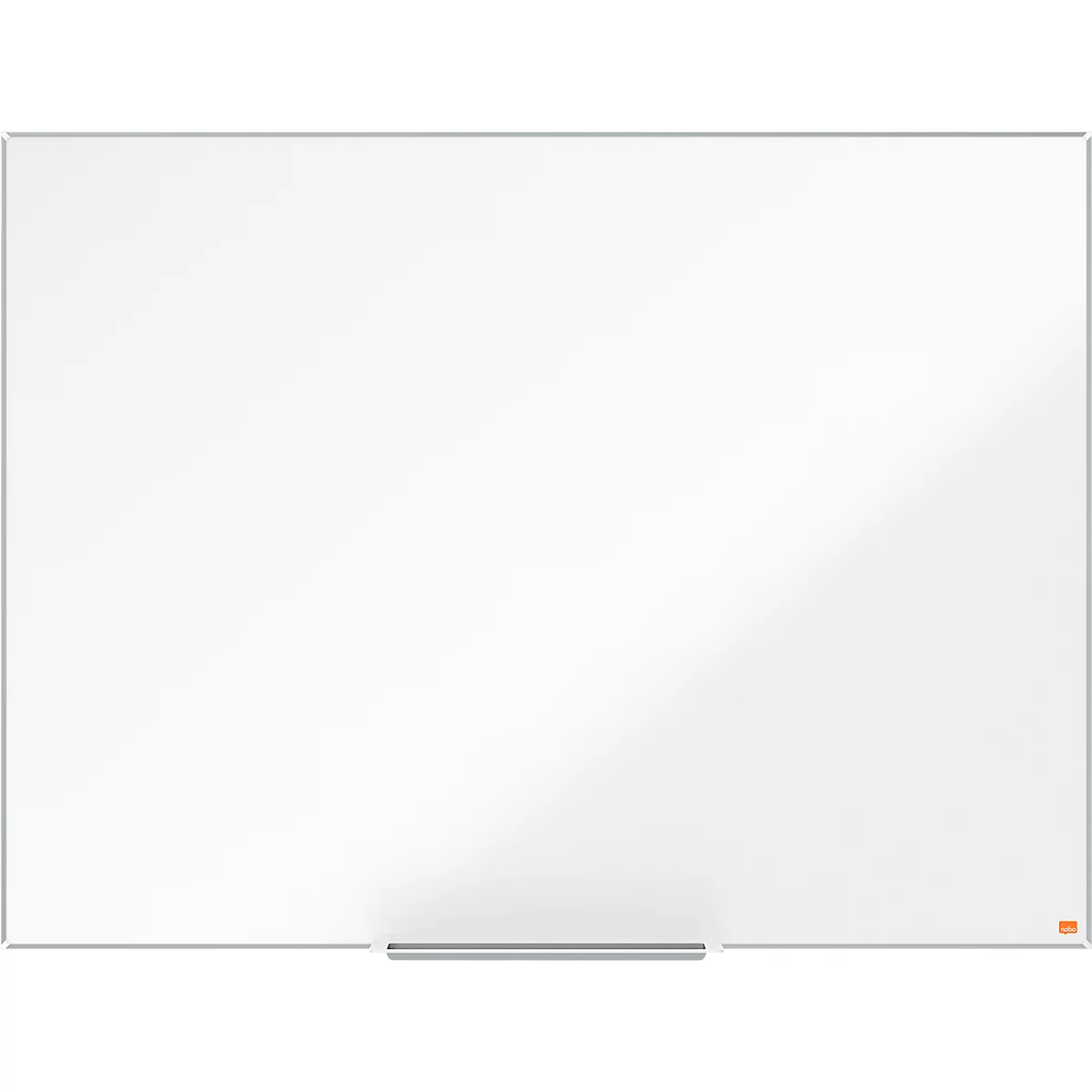 Tableau blanc Prestige nobo - cadre alu - surface émaillée - l. 1200 x H 900 mm - avec auget