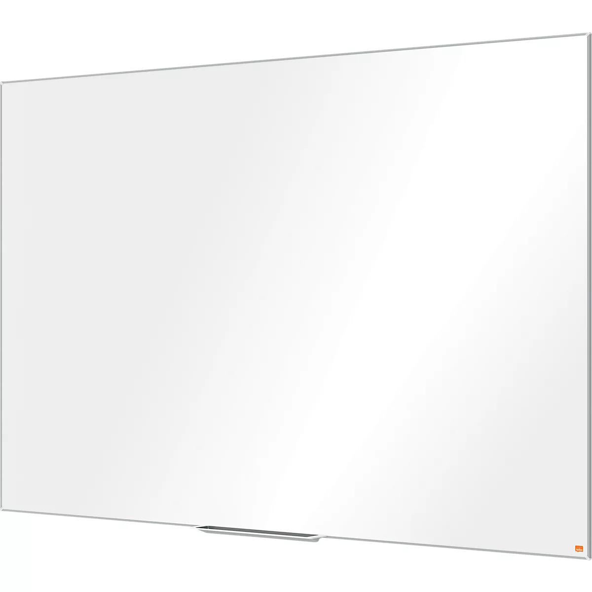 Tableau blanc Prestige nobo - cadre alu - surface émaillée - l. 1800 x H 1200 mm - avec auget