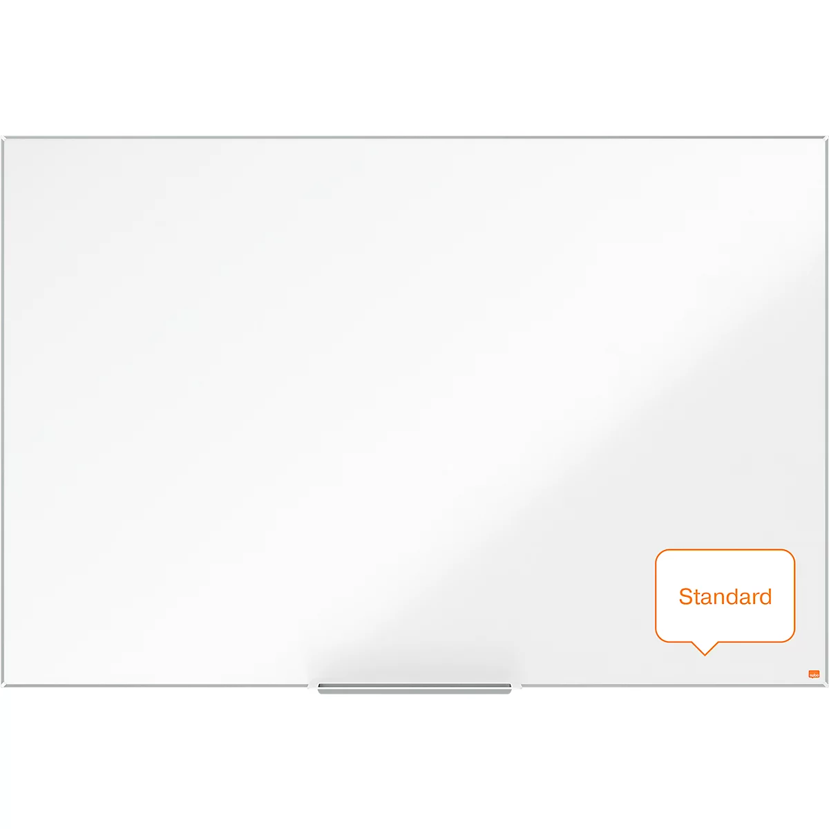 Tableau blanc Prestige nobo - cadre alu - surface Nano Clean - l. 1500 x H 1000 mm - avec auget