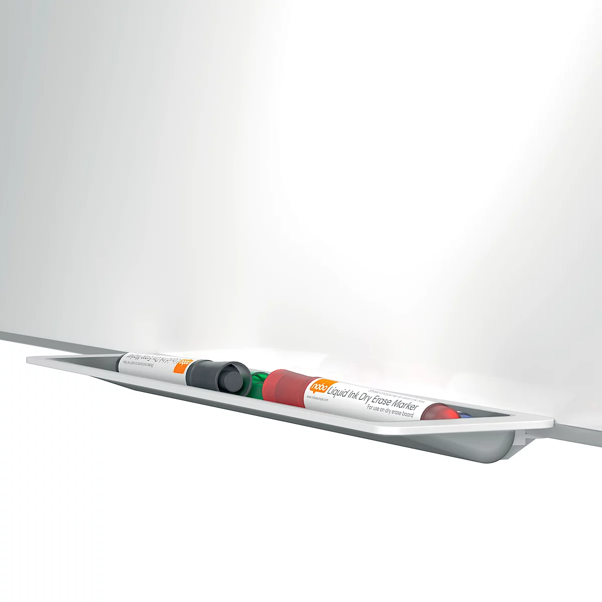 Tableau blanc Prestige nobo - cadre alu - surface Nano Clean - l. 1800 x H 900 mm - avec auget