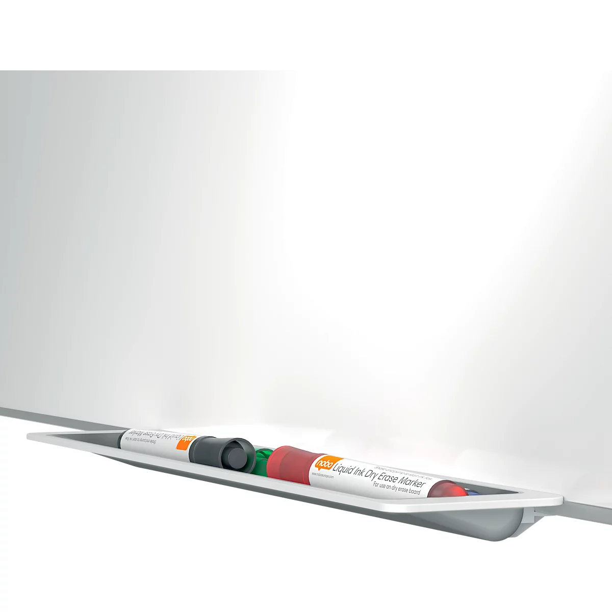 Tableau blanc Prestige nobo - cadre alu - surface Nano Clean - l. 2000 x H 1000 mm - avec auget