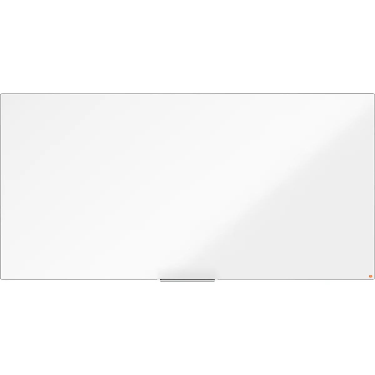 Tableau blanc Prestige nobo - cadre alu - surface Nano Clean - l. 2400 x H 1200 mm - avec auget