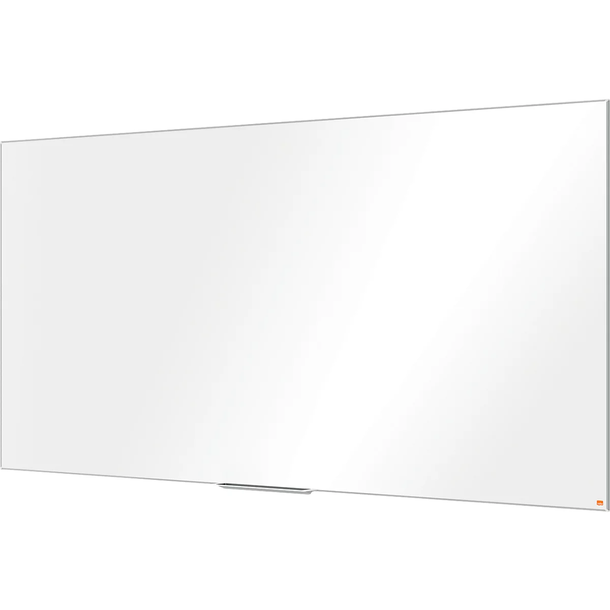 Tableau blanc Prestige nobo - cadre alu - surface Nano Clean - l. 2400 x H 1200 mm - avec auget