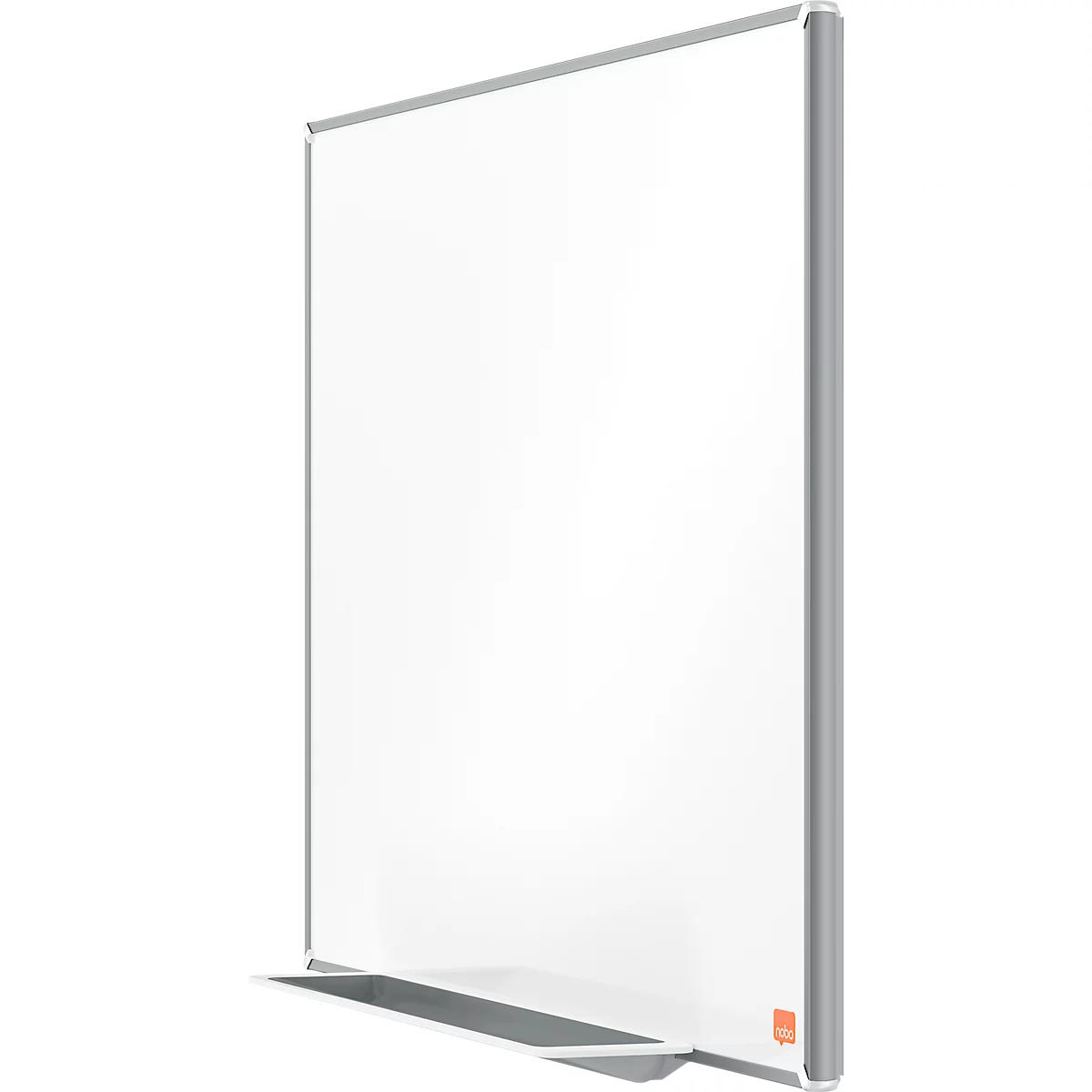 Tableau blanc Prestige nobo - cadre alu - surface Nano Clean - l. 650 x H 450 mm - avec auget