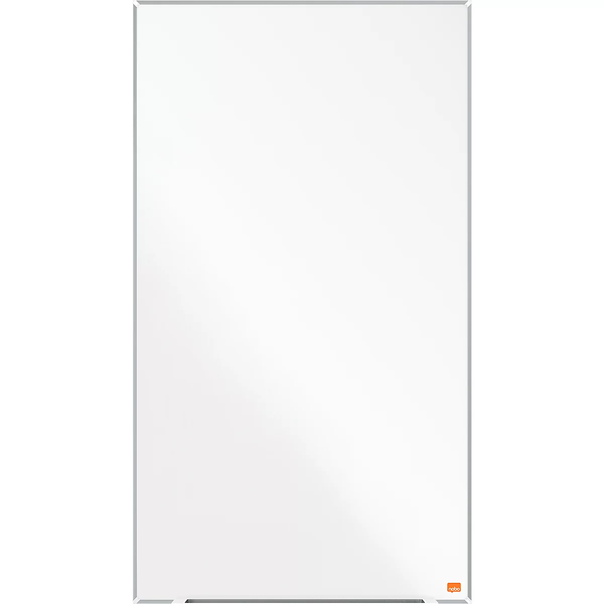Tableau blanc Prestige nobo - cadre alu - surface Nano Clean - l. 650 x H 450 mm - avec auget
