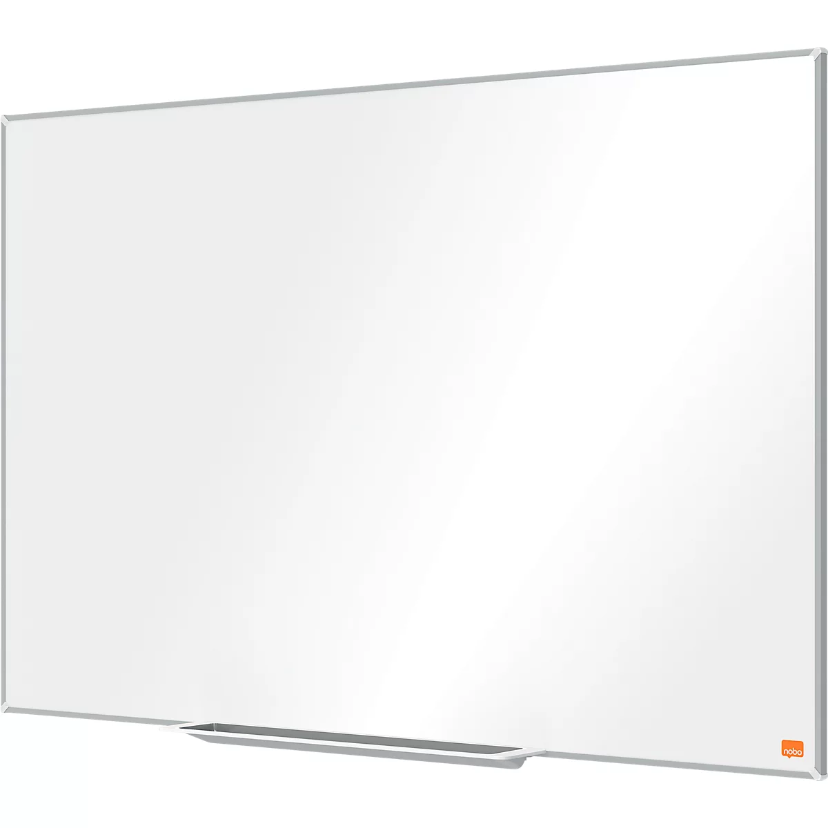 Tableau blanc Prestige nobo - cadre alu - surface Nano Clean - l. 900 x H 600 mm - avec auget