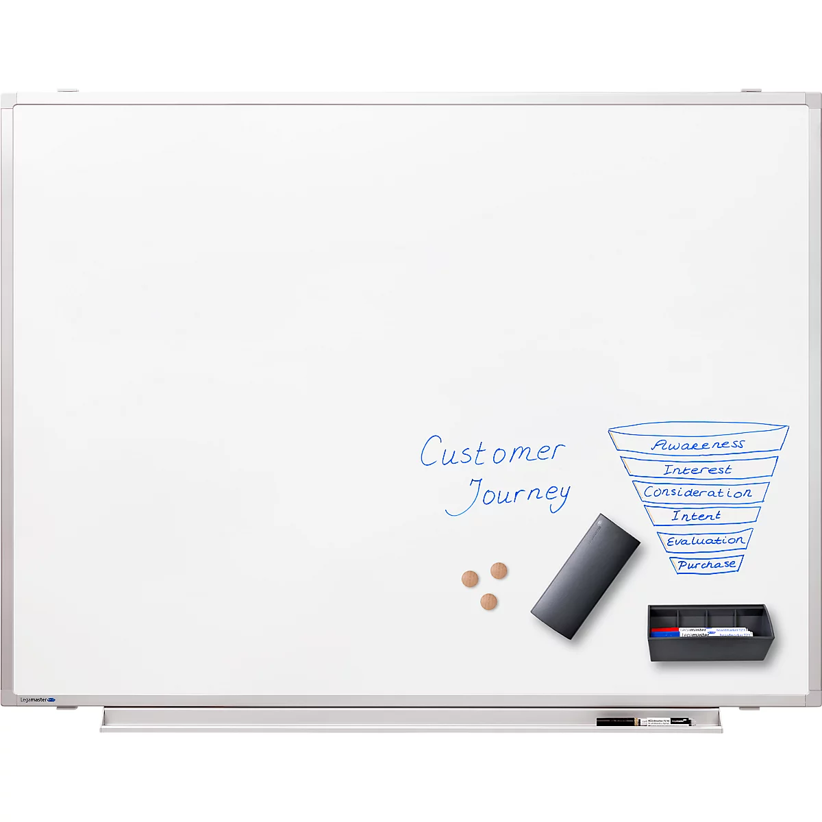 Tableau blanc PROFESSIONAL Legamaster, l. 1200 x H 900 mm, émaillé