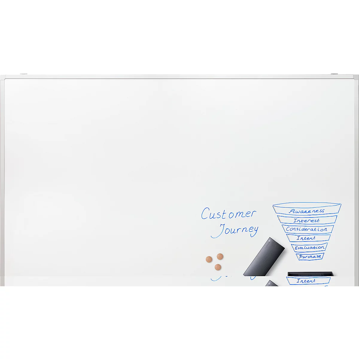 Tableau blanc PROFESSIONAL Legamaster, l. 1500 x H 1000 mm, émaillé