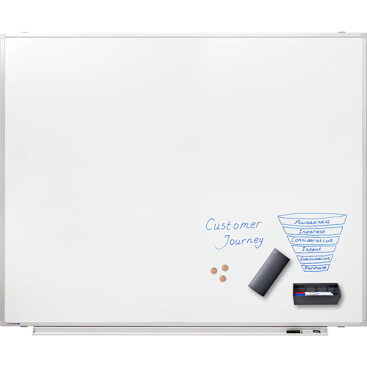 Tableau blanc PROFESSIONAL Legamaster, l. 1500 x H 1200 mm, émaillé