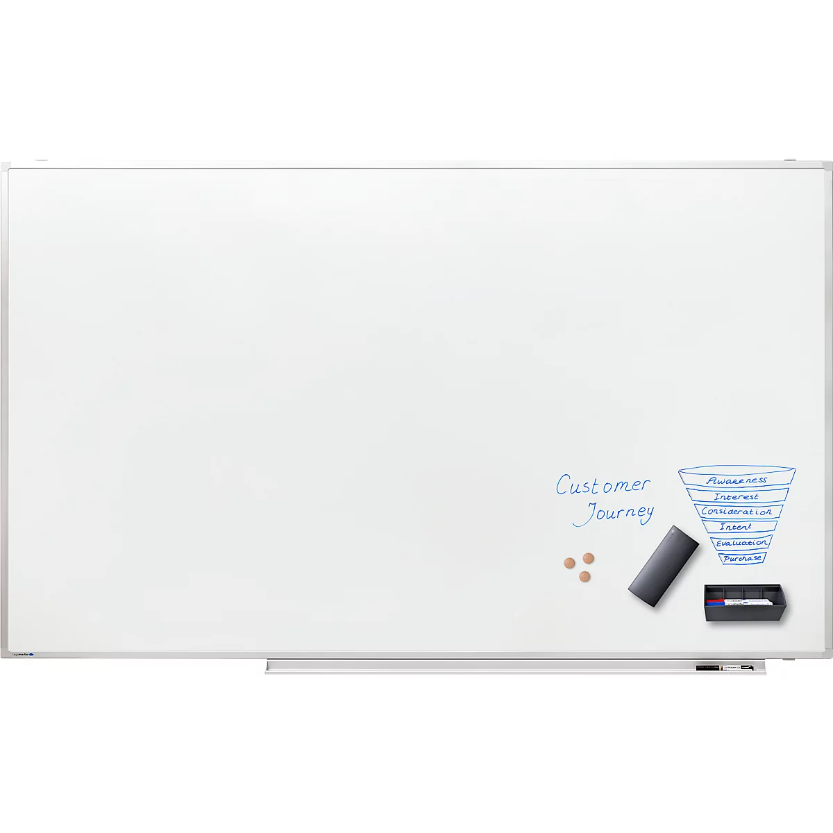 Tableau blanc PROFESSIONAL Legamaster, l. 2000 x H 1200 mm, émaillé