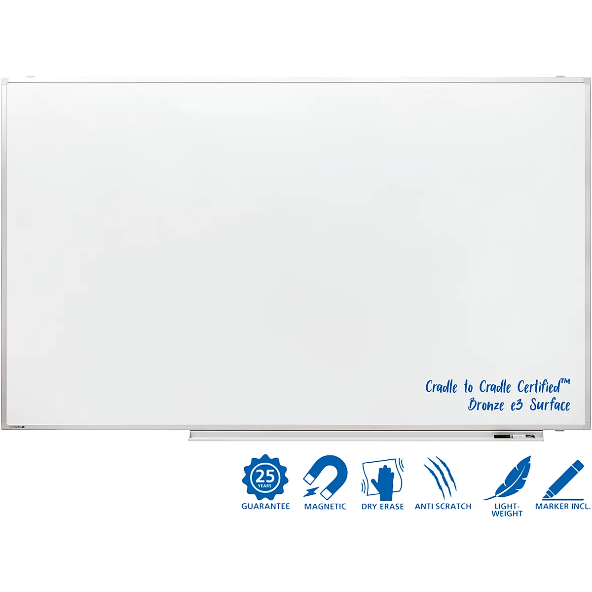 Tableau blanc PROFESSIONAL Legamaster, l. 2400 x H 1200 mm, émaillé