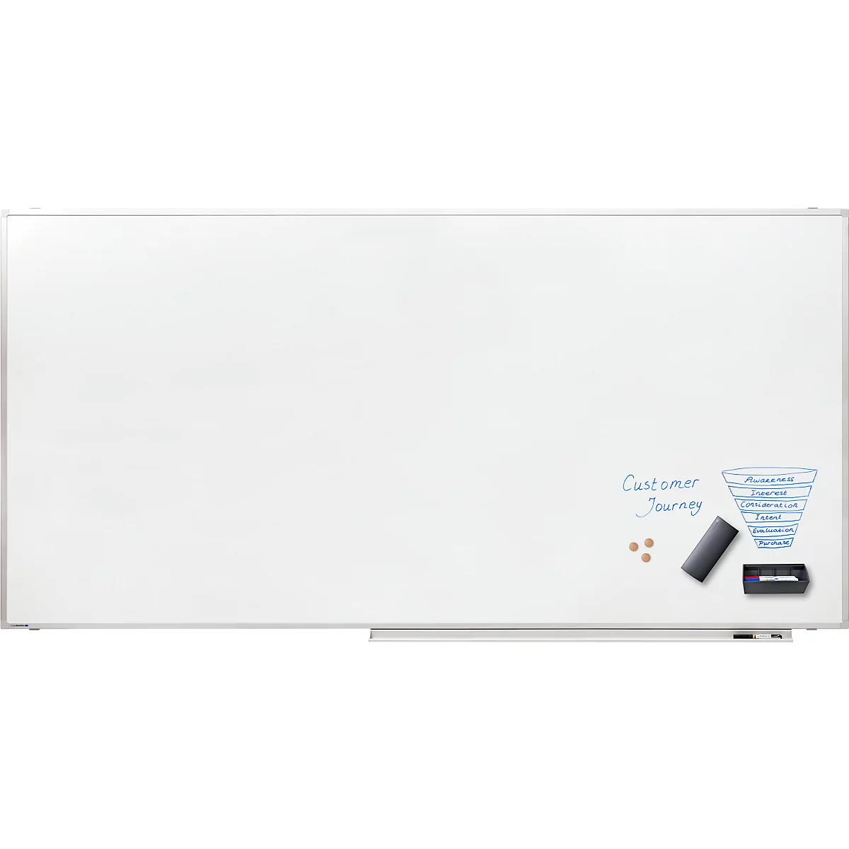 Tableau blanc PROFESSIONAL Legamaster, l. 2400 x H 1200 mm, émaillé
