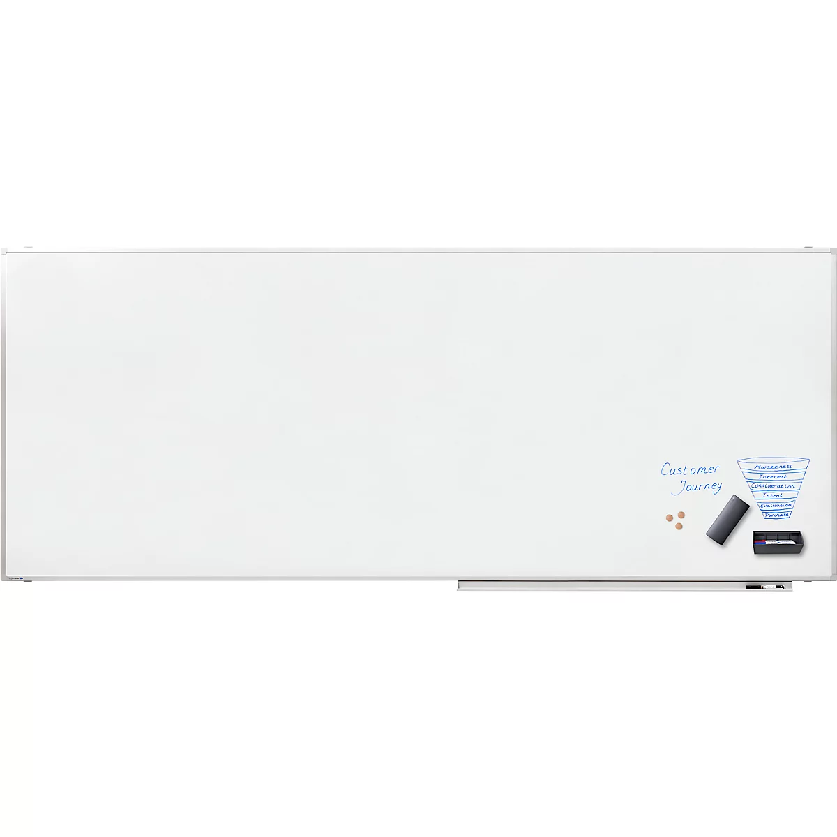 Tableau blanc PROFESSIONAL Legamaster, l. 3000 x H 1200 mm, émaillé