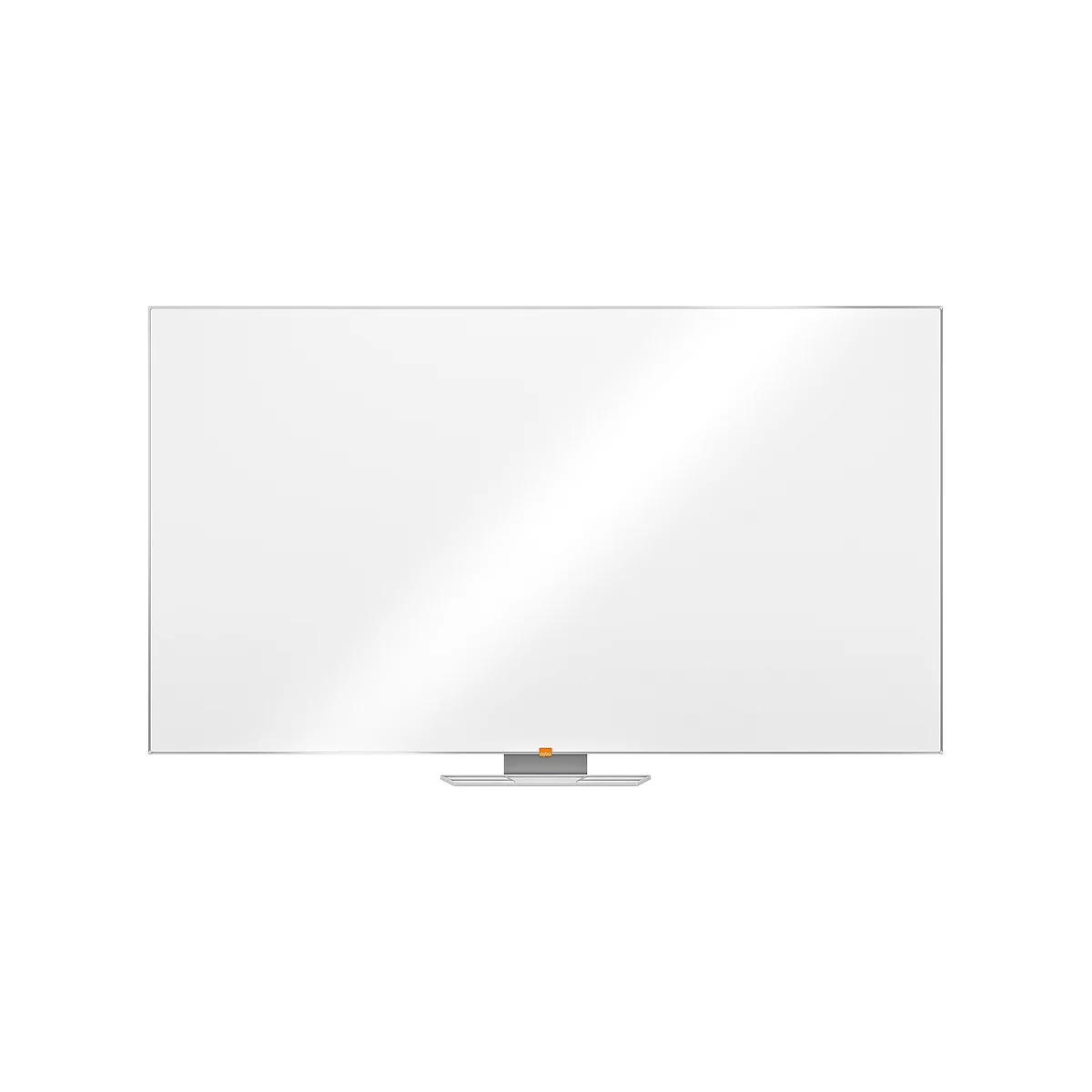 Tableau blanc Widescreen nobo - cadre alu - surface Nano Clean - l. 1880 x H 1060 mm - avec auget