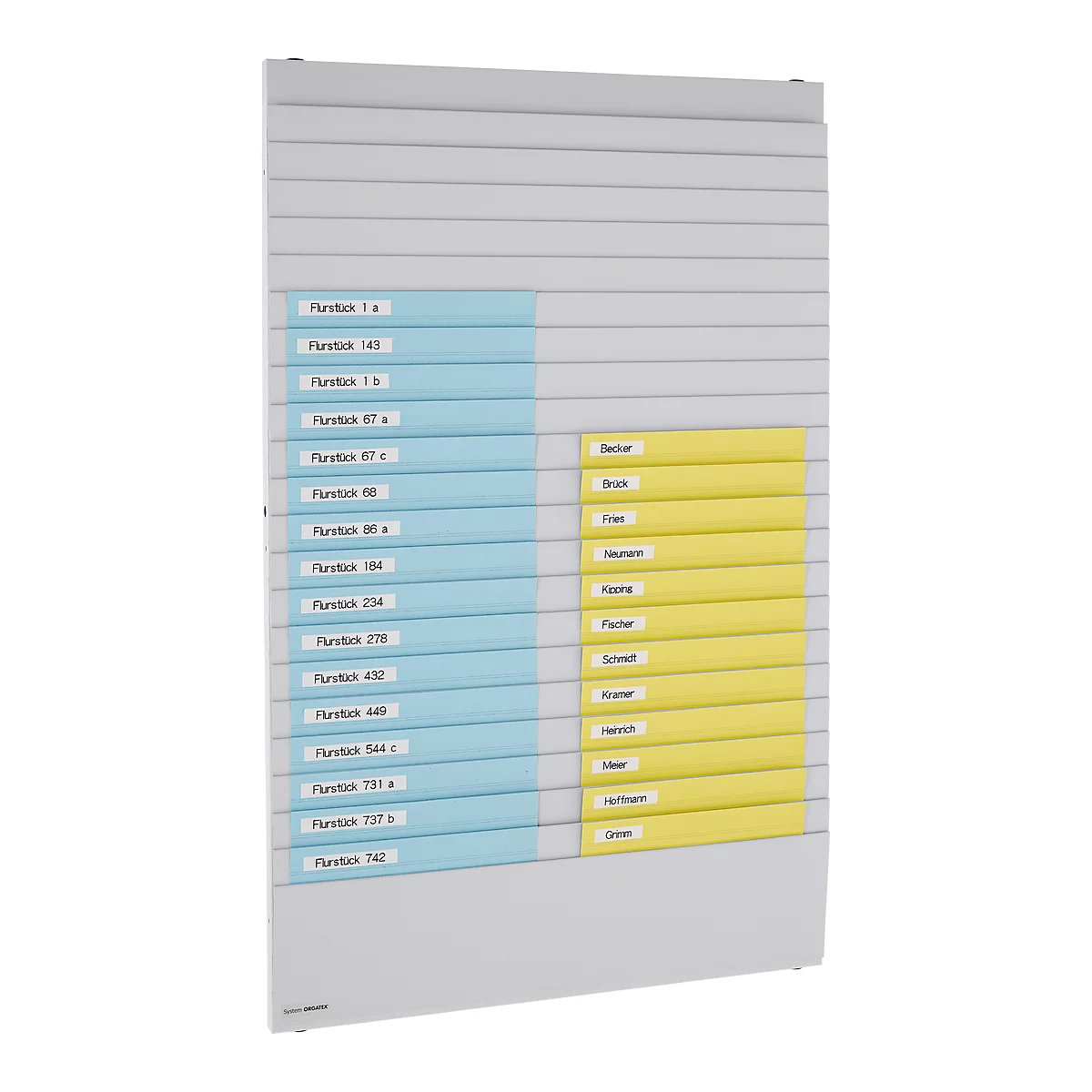 Tableau cardplan ORGATEX, Format-A5 paysage/A6 portrait, 440 x 500 mm