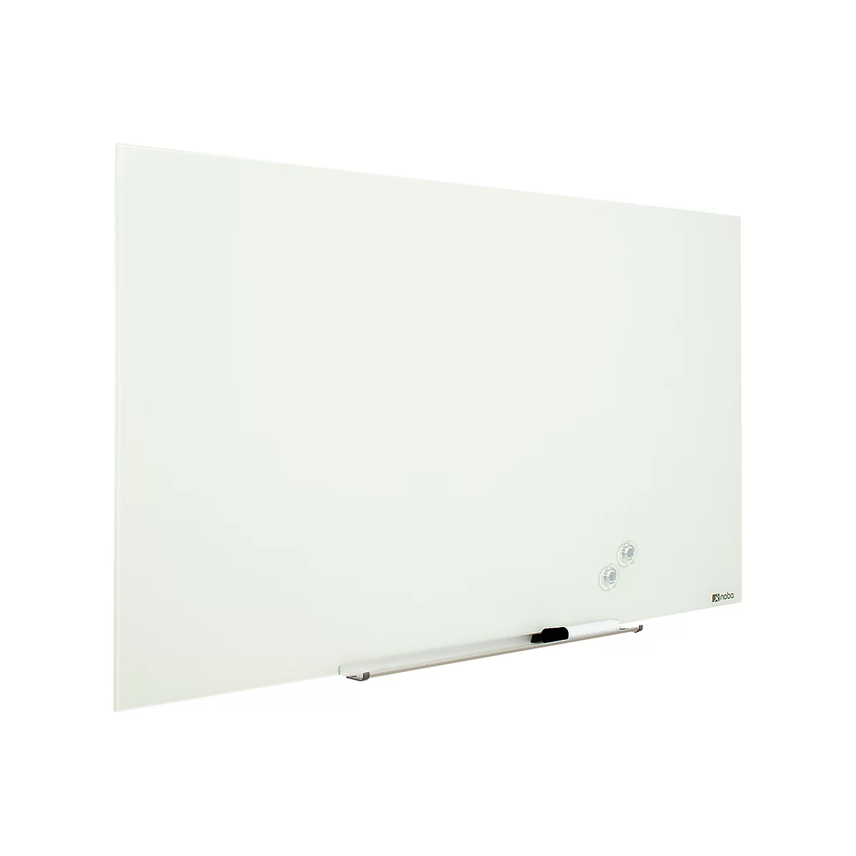 Tableau en verre Diamond Nobo, magnétique, attachable, blanc, 1880 x 1060
