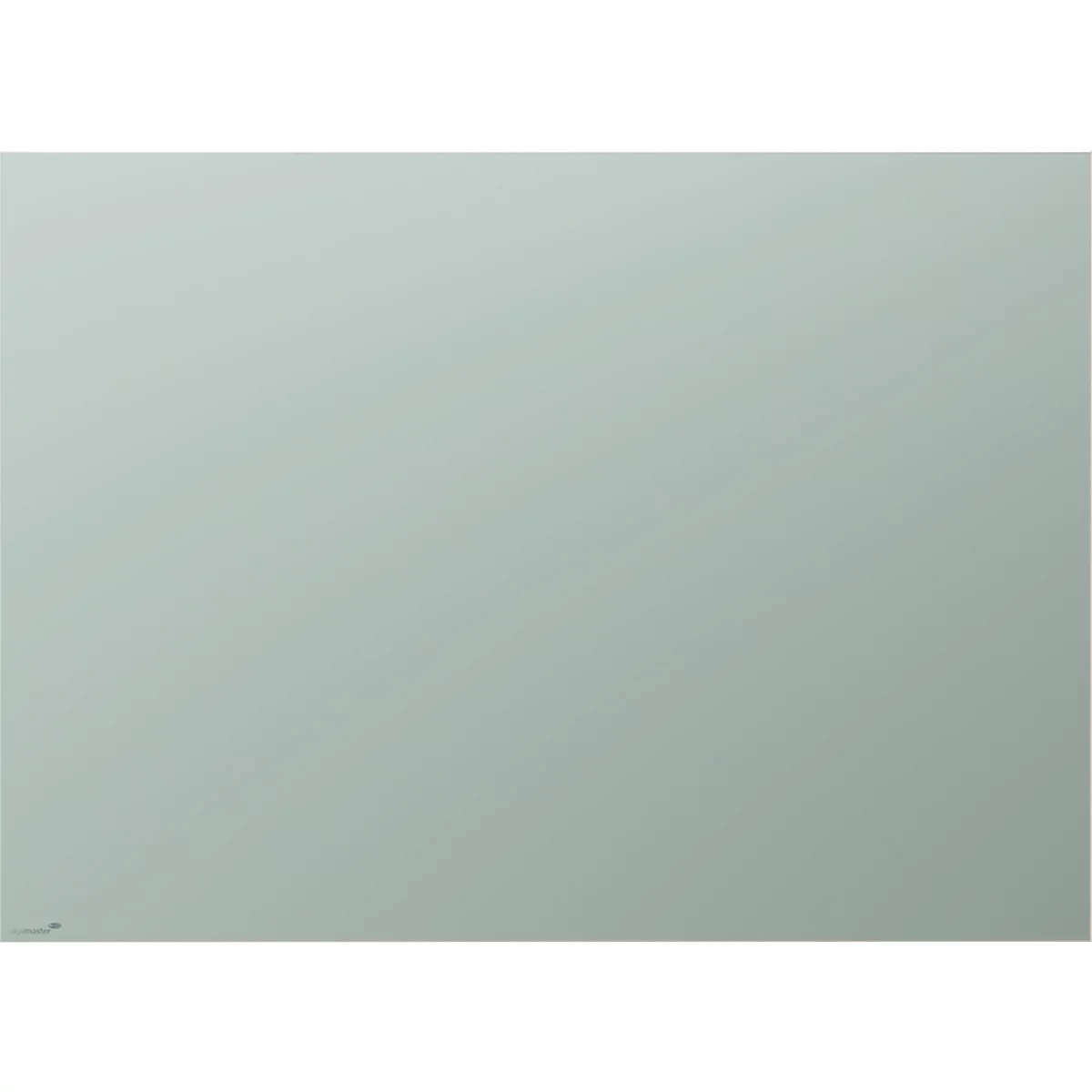 Tableau en verre Legamaster, avec 2 aimants &amp; 1 marqueur pour tableau en verre, L 1200 x P 4,4 x H 900 mm, verre de sécurité trempé, mat, sage green