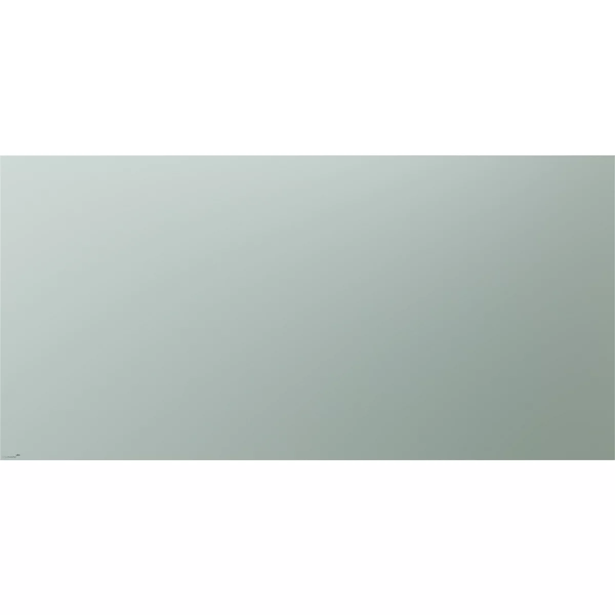 Tableau en verre Legamaster, avec 2 aimants &amp; 1 marqueur pour tableau en verre, L 2000 x P 4,4 x H 1000 mm, verre de sécurité trempé, mat, sage green