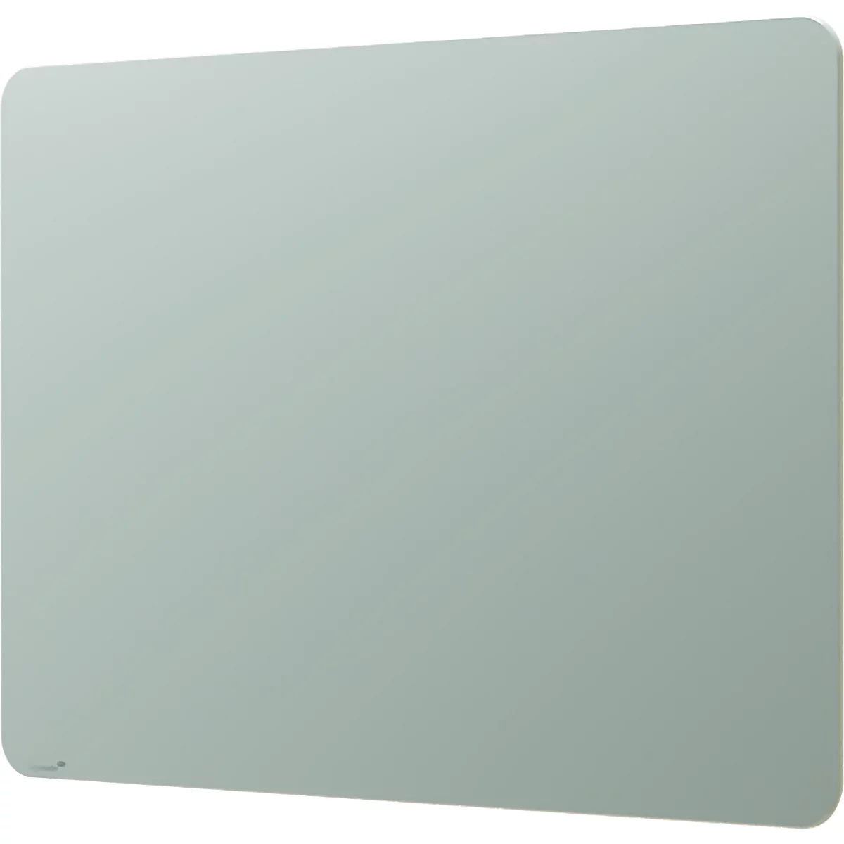 Tableau en verre Legamaster RC, avec 2 aimants &amp; 1 marqueur pour tableau en verre, L 1200 x P 4,4 x H 900 mm, verre de sécurité trempé, mat, sage green