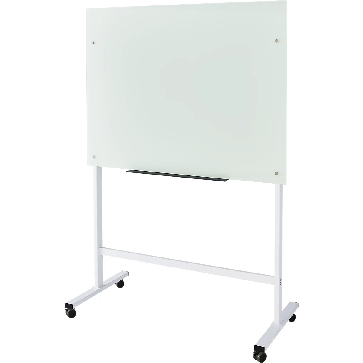 Tablero de vidrio SH GB 9012, 900 mm x 1200 mm, magnético, vidrio de seguridad 3 mm, rotulable, blanco