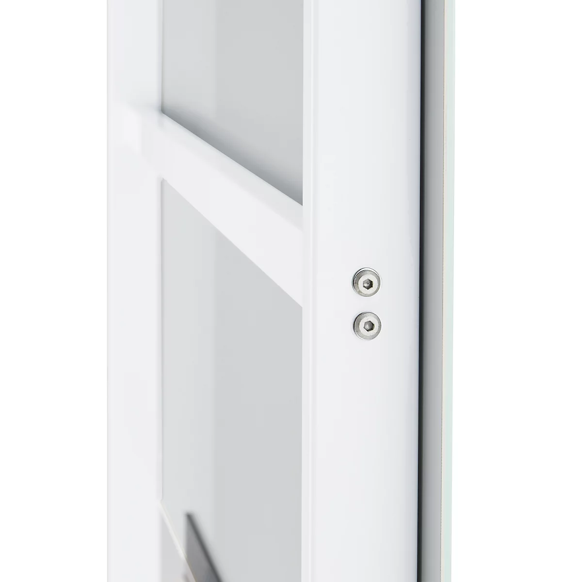 Tablero de vidrio SH GB 9012, 900 mm x 1200 mm, magnético, vidrio de seguridad 3 mm, rotulable, blanco