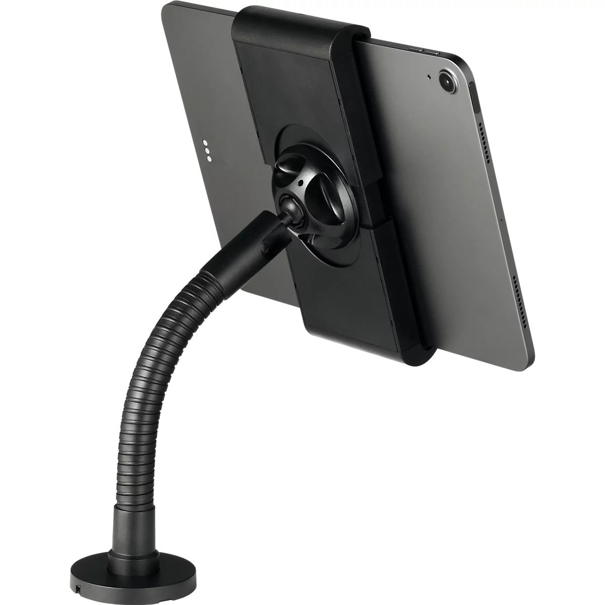Tablet Halterung Durable TOUGH WALL/TABLE, für 1 Tablet mit 7-13', Montage an Wänden/Tischen, 360° drehbar, Kabelführung, Diebstahlsicherung, schwarz
