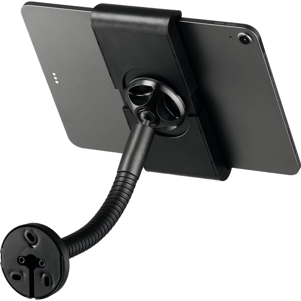 Tablet Halterung Durable TOUGH WALL/TABLE, für 1 Tablet mit 7-13', Montage an Wänden/Tischen, 360° drehbar, Kabelführung, Diebstahlsicherung, schwarz