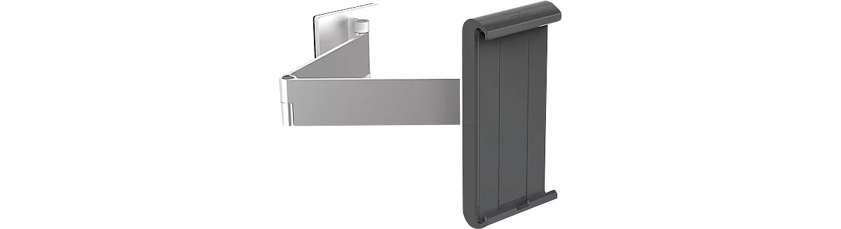 Tablet Wandhalterung DURABLE WALL ARM, für Tablets 7-13", drehbarer Schwenkarm, um 360° drehbar, neigbar