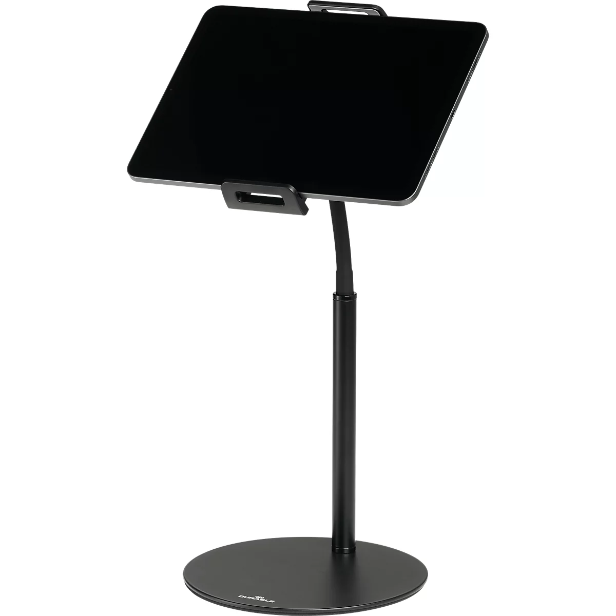 Tablethalter Durable Twist Table, für Tablets & Handy von 4,7-13', höhenverstell-/dreh/-neigbar, B 190 x T 190 x H 370 mm, Kunststoff & Metall, schwarz