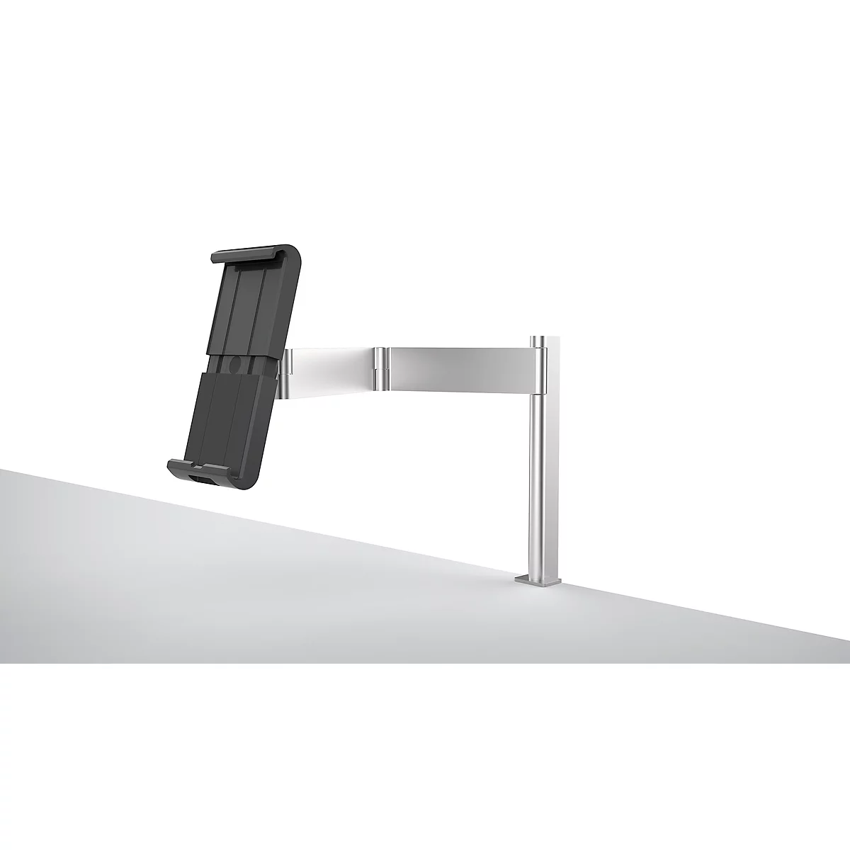 Tablettafelhouder DURABLE CLAMP, voor bakken 7-13", draaibare zwenkarm & tafelklem