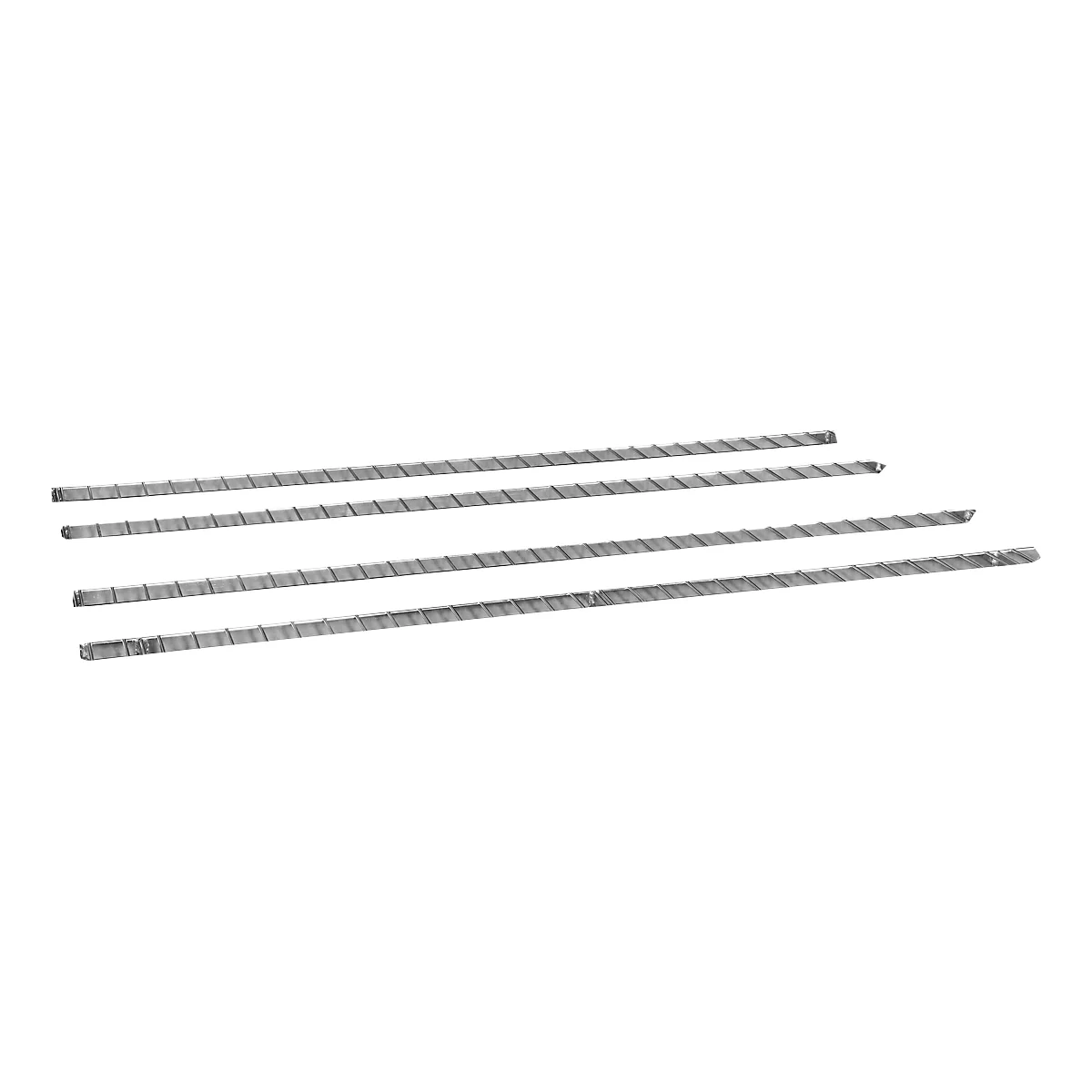 Tablette intermédiaire avec rebord de 20 mm pour conteneur en fils en acier 1200 x 800 mm