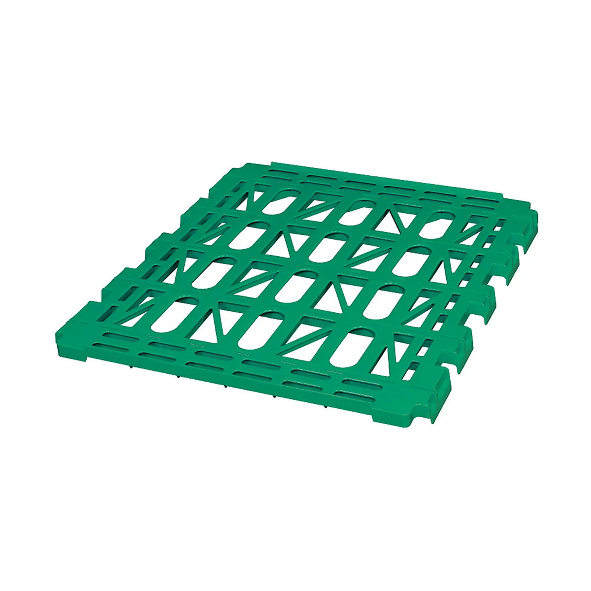 Tablette, plastique, pour roll conteneur à 2 côtés, vert