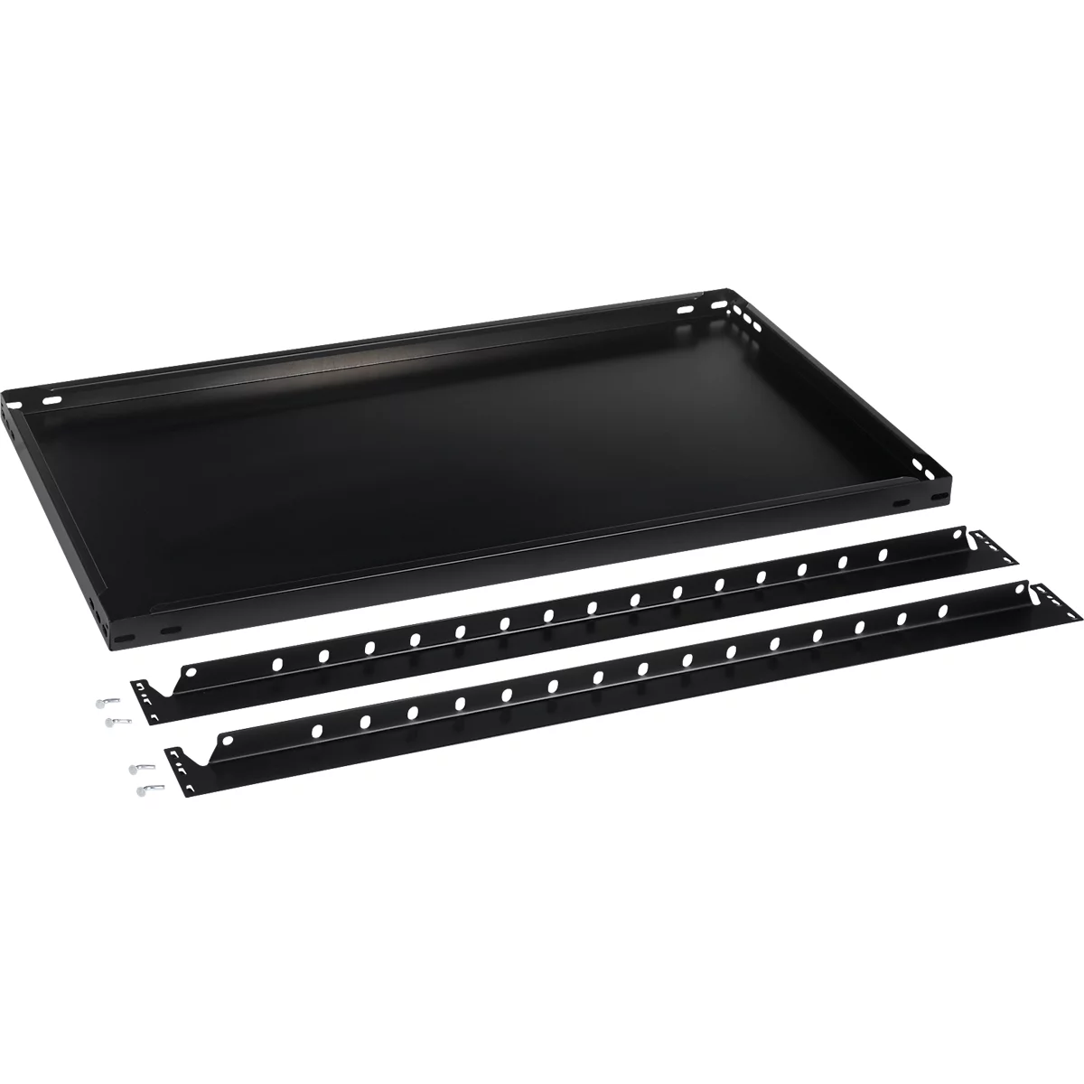 Tablette pour rayonnage de base/extension ORDO Business, réglable en hauteur, épaisseur 40 mm, charge max. 140 kg, L 750 x P 800 x H 40 mm, acier, noir