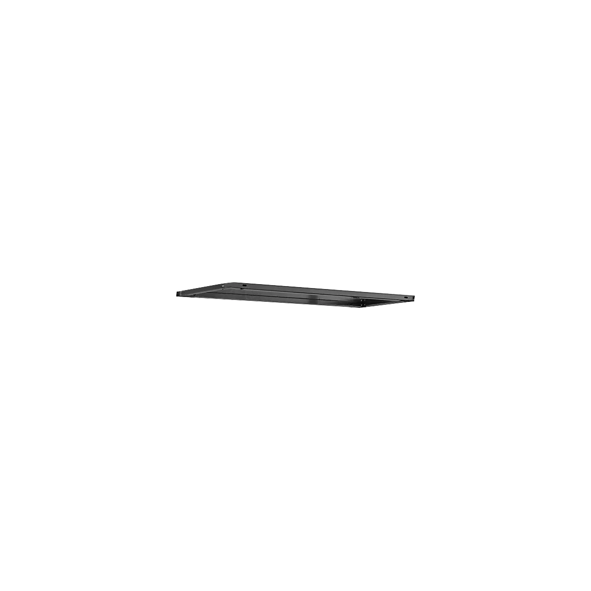Tablette Schulte Lagertechnik MULTIplus 150, pour rayonnage de base &amp; rayonnage annexe, réglable en hauteur, 4 supports de tablette, L 1000 x P 500 mm, acier, noir