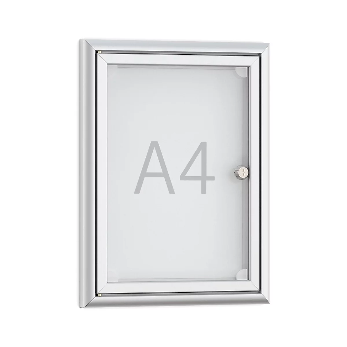 Tablón de anuncios plano Softline BSK1, marco de aluminio, 1 x DIN A4, An 284 x Al 374 mm