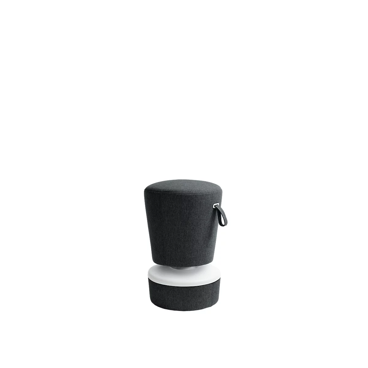 Tabouret NICK, hauteur ajustable 570 – 900 mm, anthracite