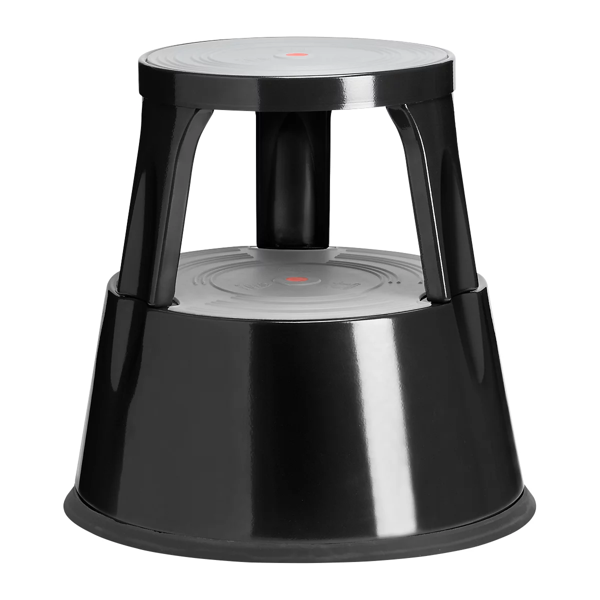 Tabouret roulant, noir