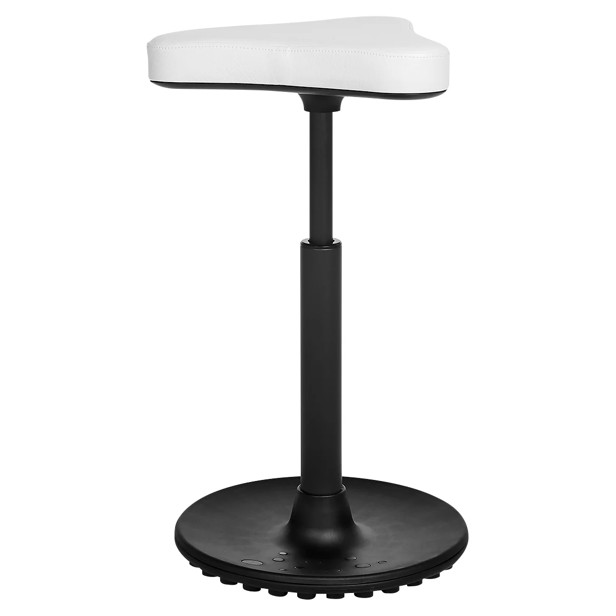 Tabouret TOPSTAR Sitness H1-Work, cuir synthétique, réglable en hauteur, semelle TPU, ressort à gaz à effet de nettoyage, résistant aux désinfectants, blanc