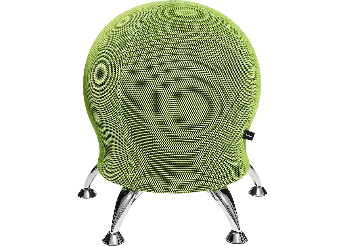 Taburete Sitness 5, con pelota de gimnástica integrada, resiste hasta 110 kg de peso máximo, verde