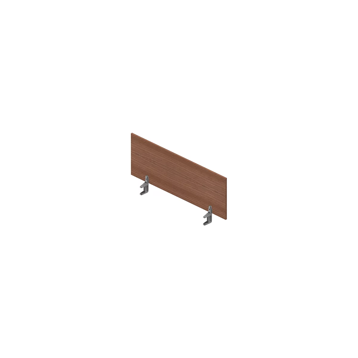 Tafelscheidingswand ARLON-OFFICE - B 1200 x H 420 mm - Canaletto noten decor