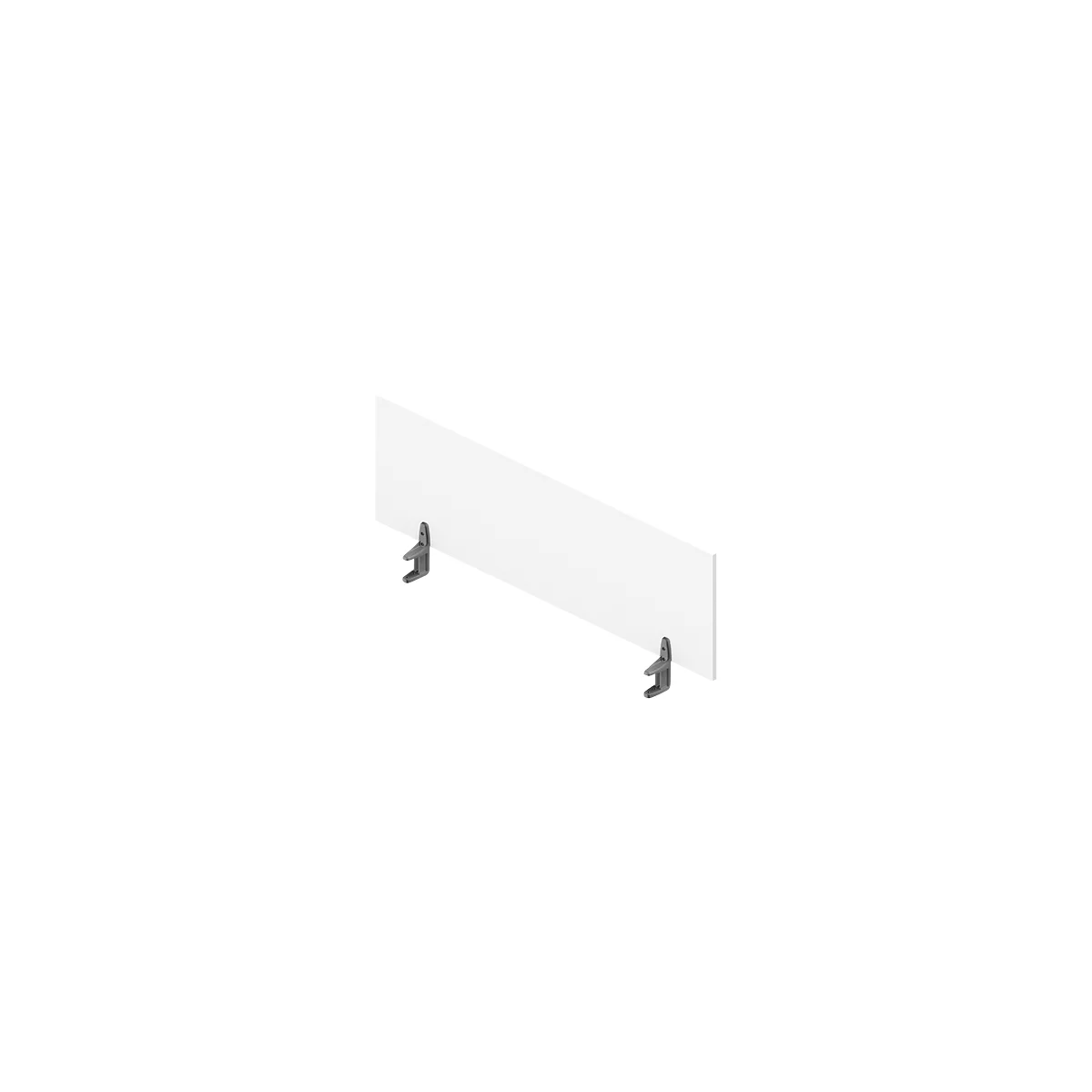 Tafelscheidingswand ARLON-OFFICE - B 1400 x H 420 mm - wit