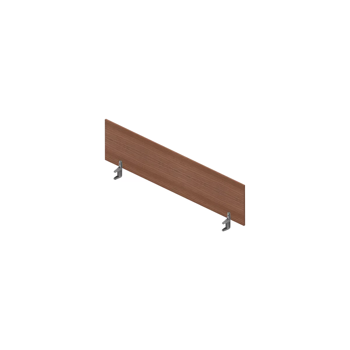 Tafelscheidingswand ARLON-OFFICE - B 1800 x H 420 mm - Canaletto noten decor