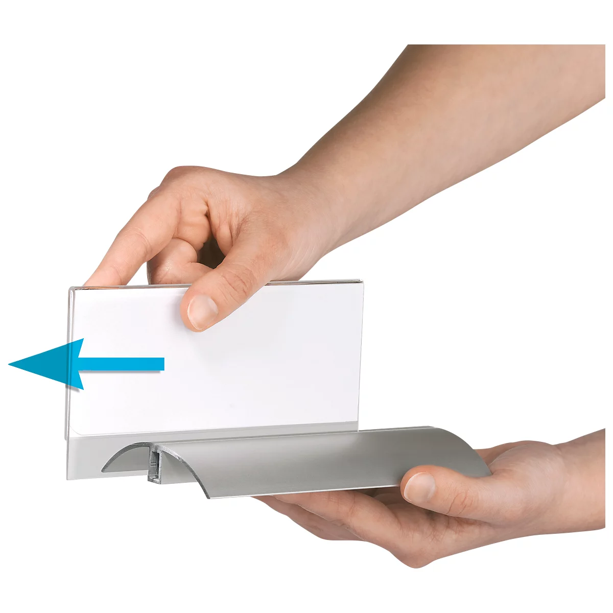 Tafelstandaard, met aluminium voet, 61 x 150 mm, 2 stuks