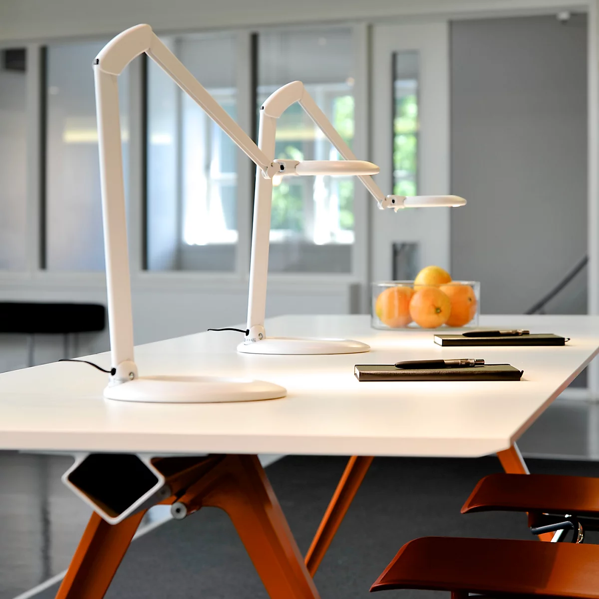Tafelvoet voor LED-tafellamp Ovelo, ringvormig, eenvoudige steekverbinding, wit