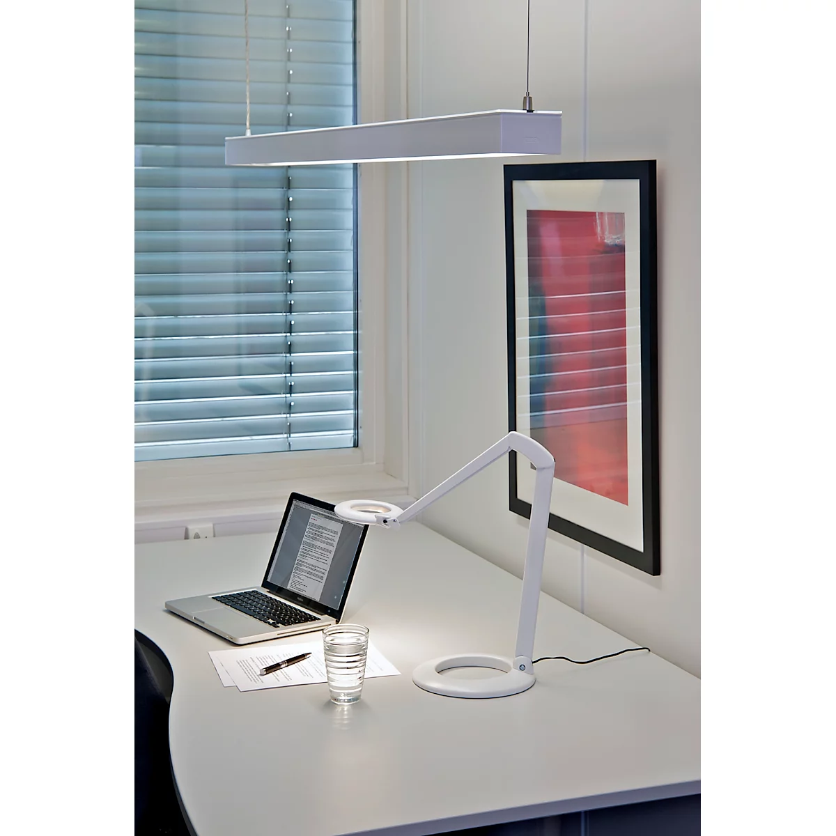 Tafelvoet voor LED-tafellamp Ovelo, ringvormig, eenvoudige steekverbinding, wit