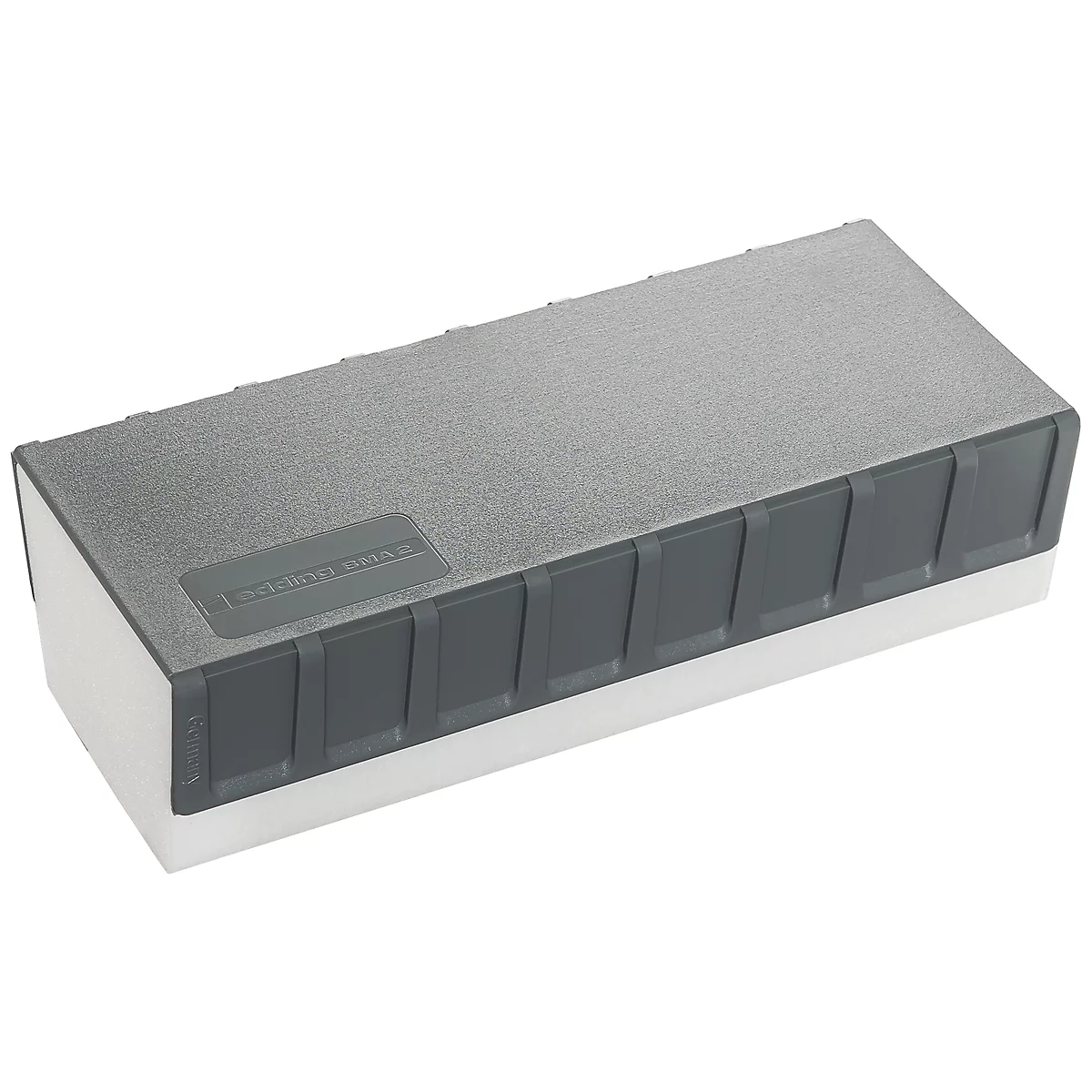 Tafelwischer Edding e-BMA 2, mit Magnetstreifen, nachbestückbar, L 165 x B 75 x H 47 mm, weiß-anthrazit