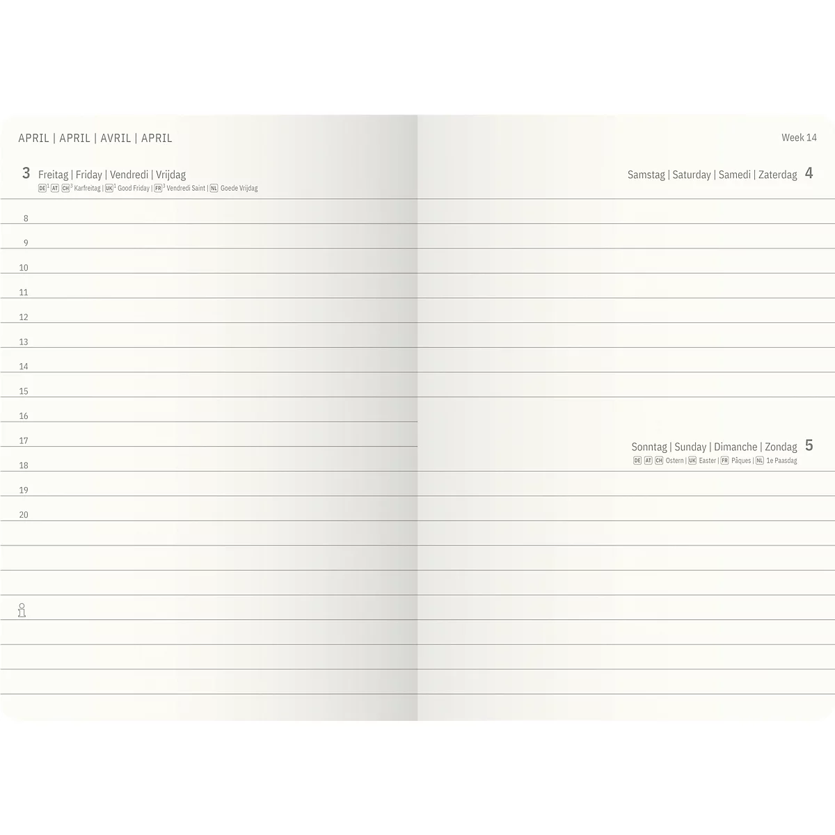 Tageskalender Sigel Conceptum 2026 C2621, A6, 400 Seiten, 1 Jahr, 1 Seite für je 1 Tag, PEFC®-Papier/Kunststoff, schwarz